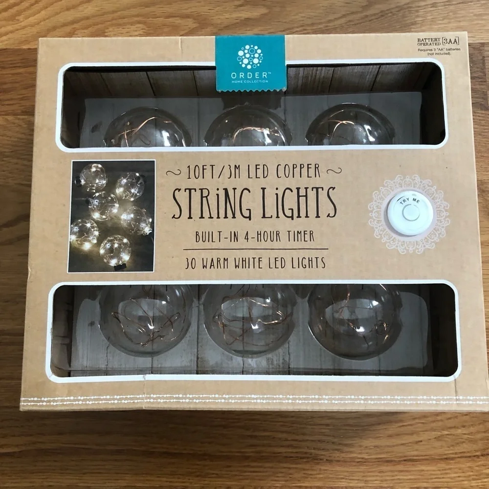 LED lights with built in 4 hour timer
